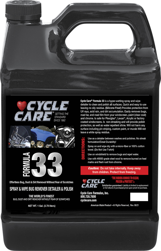 Cycle Care Formulas Formula 33 Detailer & Bug Remover - 1 U.S. Gal. 33128