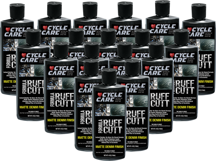 Cycle Care Formulas Ruffcut Denim Detailer - 4 U.S. Fl Oz. - 18 Pack Display 38004-M