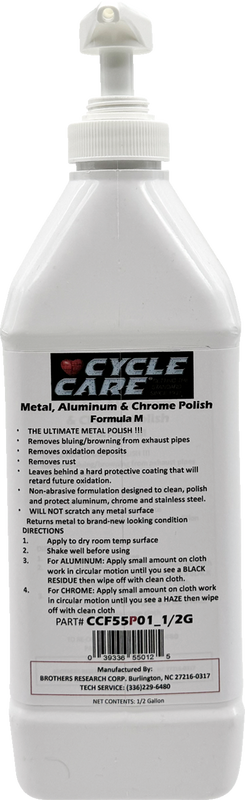 Cycle Care Formulas Formula M Aluminum/Chrome Polish - Bag In Box - 1/2 U.S. Gal. CCF55P01_1/2G