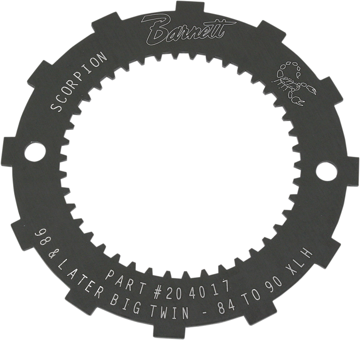 Barnett Lock Plate - Clutch Basket - Scorpion - '86-'90 Xl/'98-'05 Dyna/'99-'00 Fxr/'97-'06 Softail/Touring 6383080098