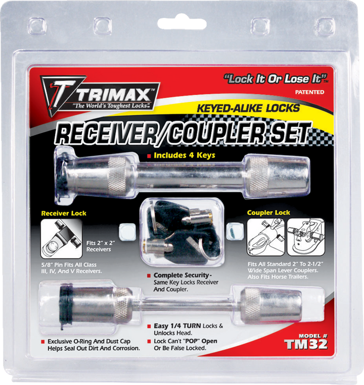 Trimax Coupler And Receiver Lock - 2-1/2" TM32