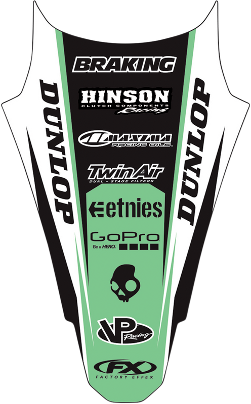 Factory Effex Rear Fender Graphic - Kx 250F/450F 19-32126