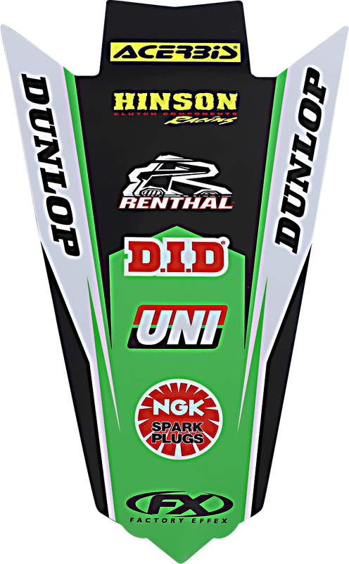 Factory Effex Rear Fender Graphic - Kx 250F/450F 22-32138
