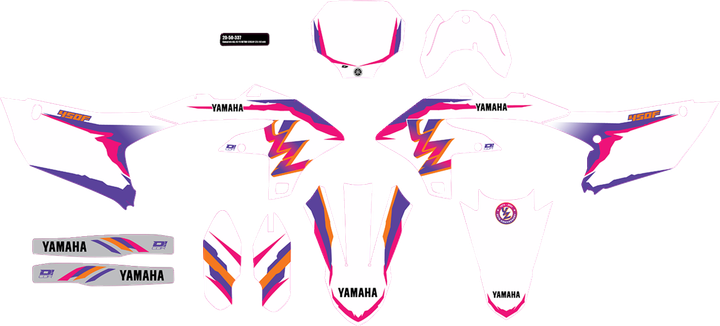 D'Cor Visuals Graphic Kit - '93 Yz Retro - Yz 450 F '23-'24 20-50-337