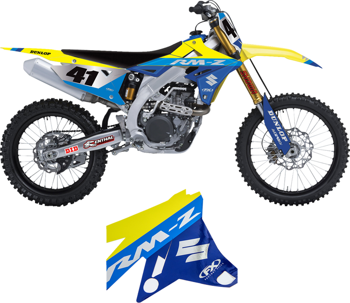 Factory Effex Candy Chrome Series Shroud/Airbox Graphics Kit - Suzuki - Rmz 250/450 27-03402