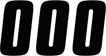 Factory Effex Fx Factory Number 0 - Black - 4" 08-90000