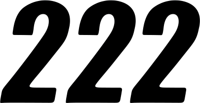 D'Cor Visuals Sx Plate Number - #2 - Black - 4" 45-24-2