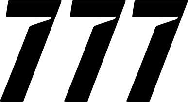 D'Cor Visuals Slash Number Plate - #7 - Black - 6" 45-29-7