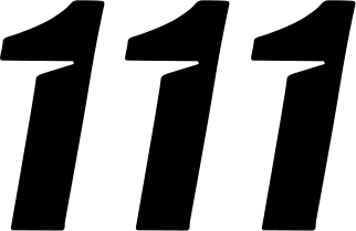 D'Cor Visuals Slash Number Plate - #1 - Black - 4" 45-27-1