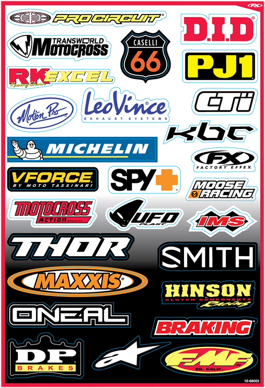 Factory Effex Decal Kit - Sponsor B 10-68002