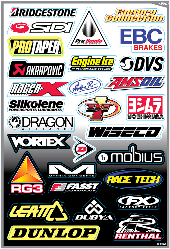 Factory Effex Decal Kit - Sponsor D 10-68006