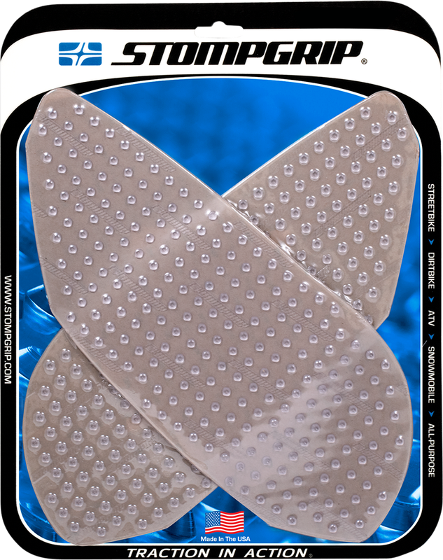 Stompgrip Tank Grips - Volcano - Clear - Triumph - Daytona/Speed '06-'12 55-10-0077C