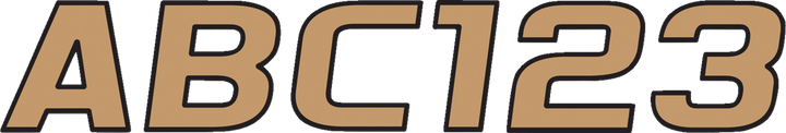Hardline I.D. Sticker Kit - 700 Series - Brown BRBLK700