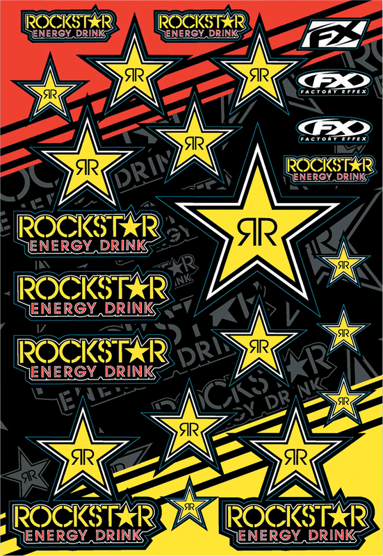Factory Effex Rockstar Sticker Kit - Reflective Gold 15-68700