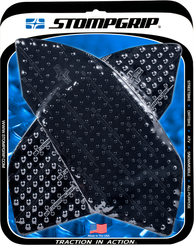 Stompgrip Tank Grips - Volcano - Black - Aprilia - Rsv4/Tuono '10-'20 55-10-0075B