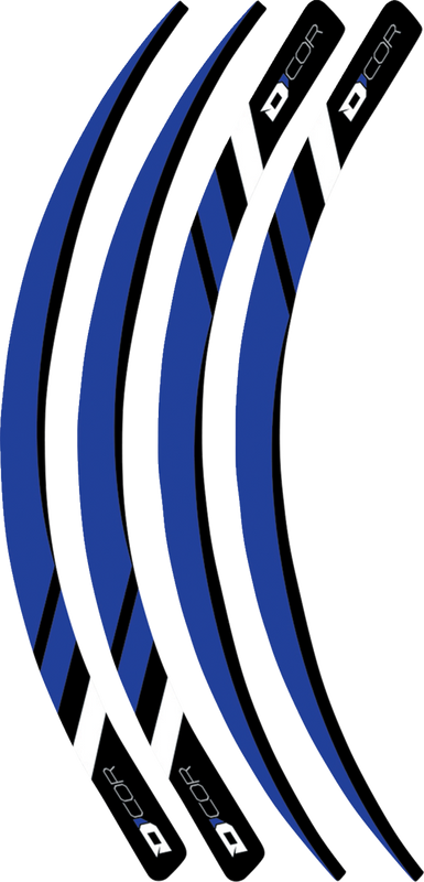 D'Cor Visuals Rim Decal - Blue 40-80-220