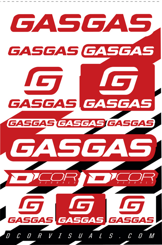 D'Cor Visuals Decal Sheet - Gasgas 40-65-100