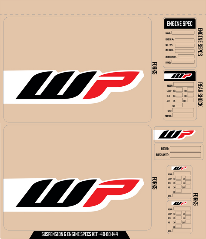 D'Cor Visuals Wp Decal Kit - Black 40-80-144