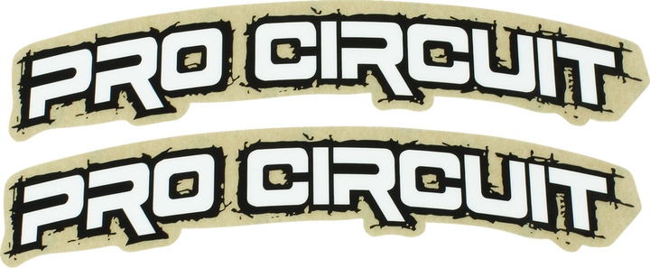 Pro Circuit Font Fender Decal - Retro - White DC0010-RETRO