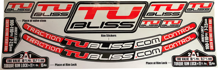 Tubliss Rim Sticker Kit SK1