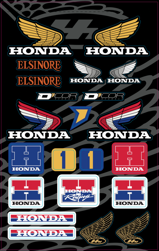 D'Cor Visuals Decal Sheet - Honda Retro 40-10-103