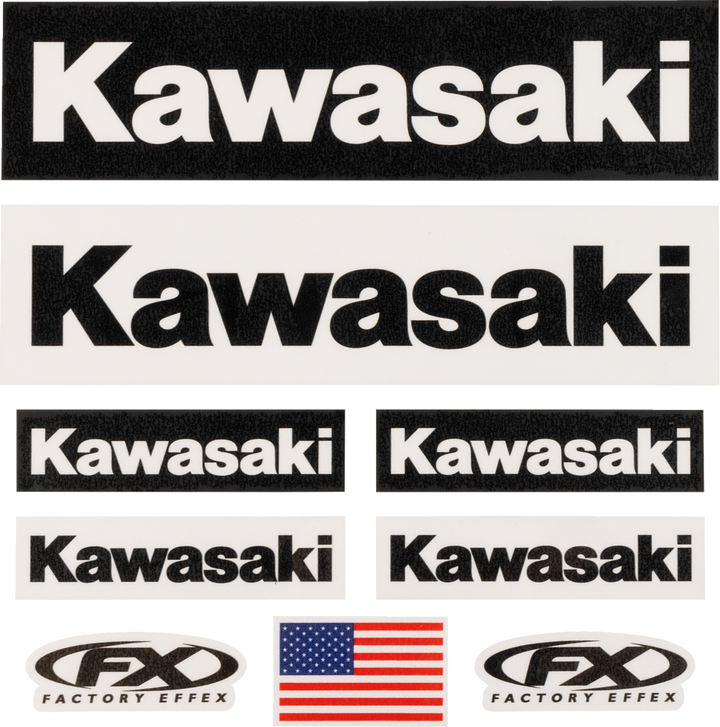 Factory Effex Jersey Iron-On Kit - Kawasaki 28-82100