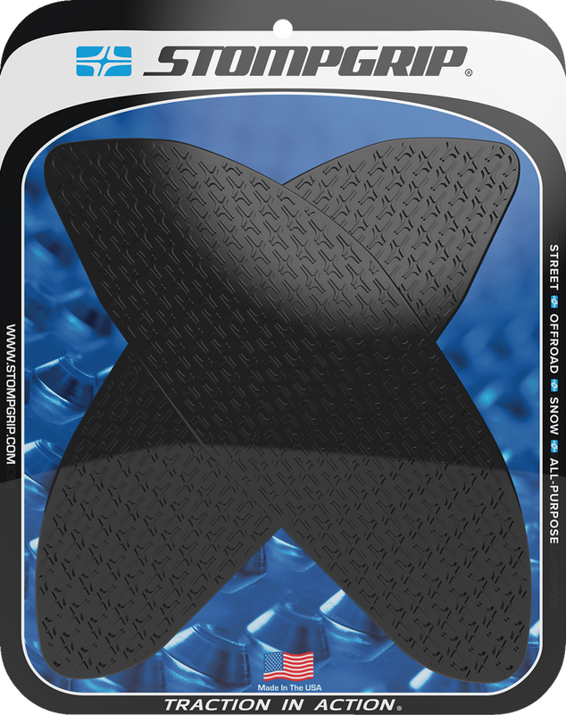 Stompgrip Tank Grips - Icon - Black - Aprilia - Rsv4/Tuono '21-'25 55-14-0180B