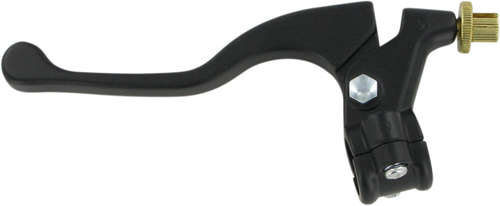 Parts Unlimited Shorty Style Power Lever Assembly - Left Hand - Yamaha - Black 43-4104L
