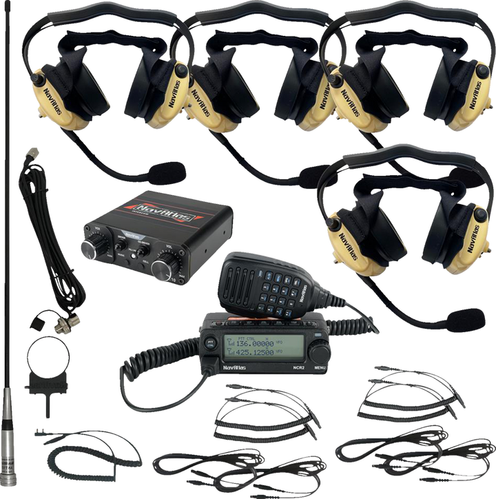 Navatlas Intercom/Radio And Headset Kit - 4-Seat - Beige NIRBHBE4