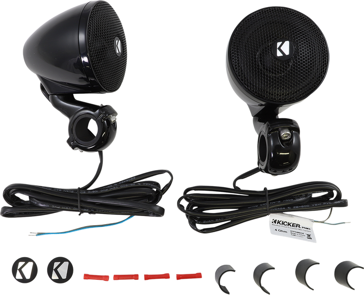 Kicker Mini Speakers - 4 Ohm - Black 47PSMB34
