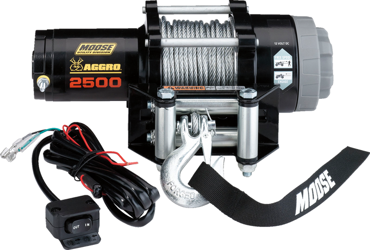 Moose Offroad 2500 Lb Winch - Wire Rope - 50' 104306