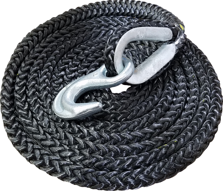 Kfi Products Replacement Rope - Tiger Tail - 12' - Black 101121-R