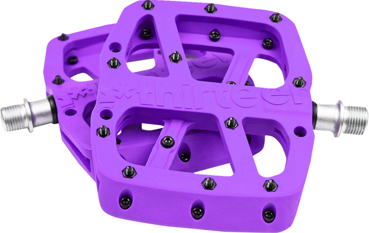 E*Thirteen Base Pedals - Flat - Eggplant PD2USA-103