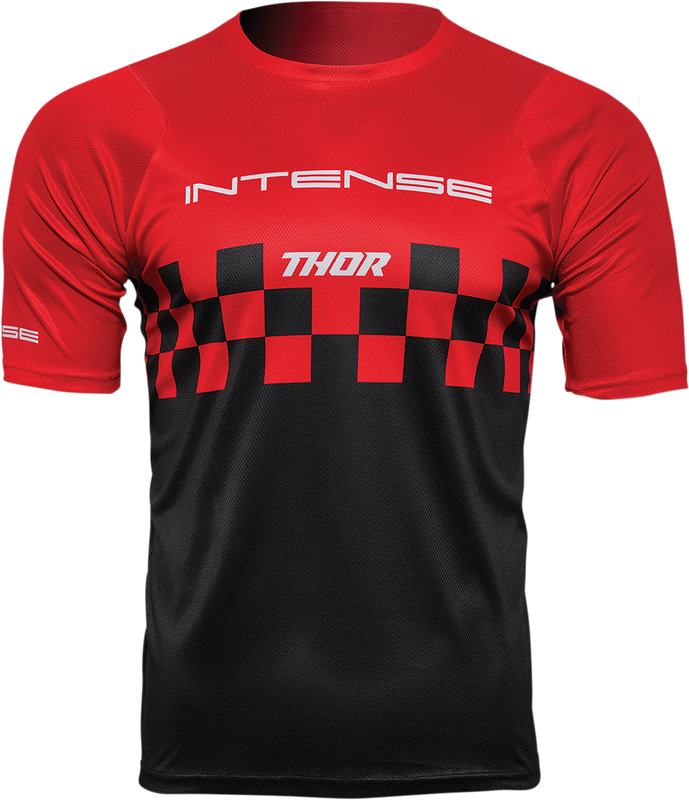 Thor Intense Assist Chex Short-Sleeve Jersey - Red/Black - Large 5120-0141