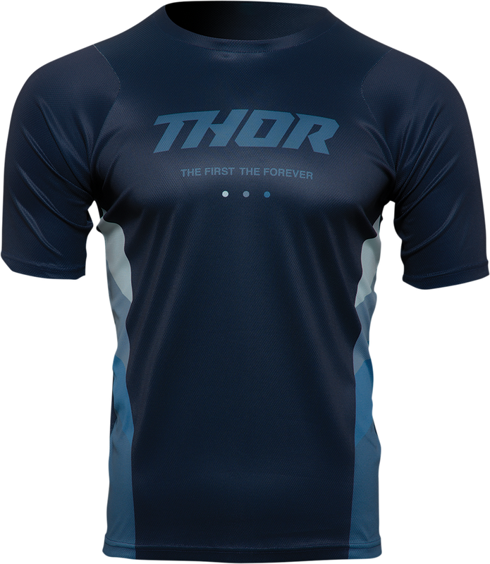 Thor Assist React Short-Sleeve Jersey - Midnight/Teal - Medium 5120-0182