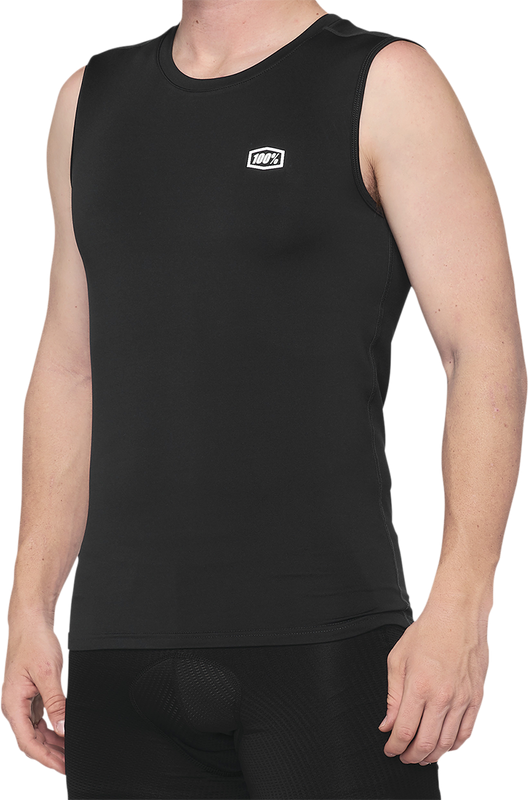 100% Basecamp Sleeveless Base Layer - Black - Large 40046-00002