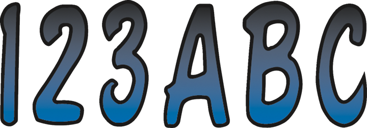 Hardline I.D. Sticker Kit - 200 Series - Blue Gradation BLBKG200