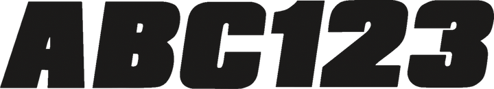 Hardline I.D. Sticker Kit - 350 Series - Black BLK350EC