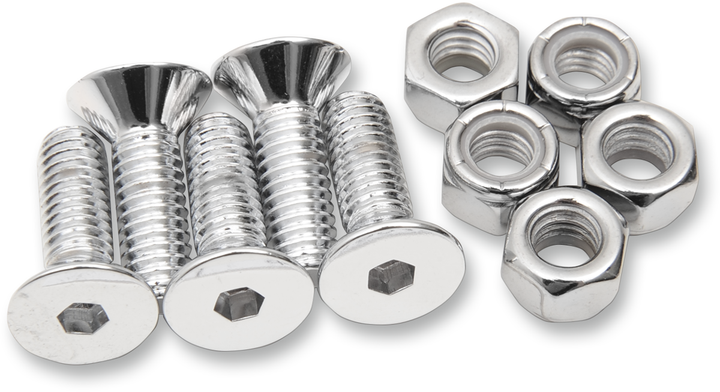 Colony Mounting Hardware Kit With Nuts - Brake Rotor - Socket-Head/Countersunk - 1" 8831-10