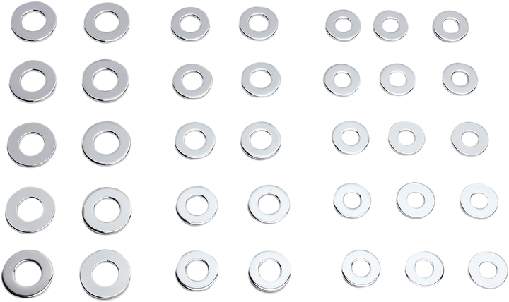 Drag Specialties Washers - S.A.E - Chrome - Kit DS-190501
