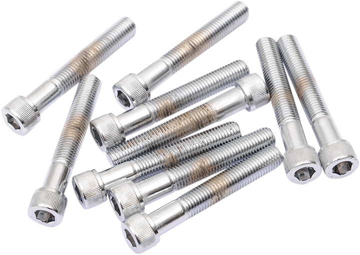 Drag Specialties Bolts - Socket-Head/Replacement - Knurled/Fine Thread - 5/16"-24 X 1-3/4" - 10 Pack DS-190574