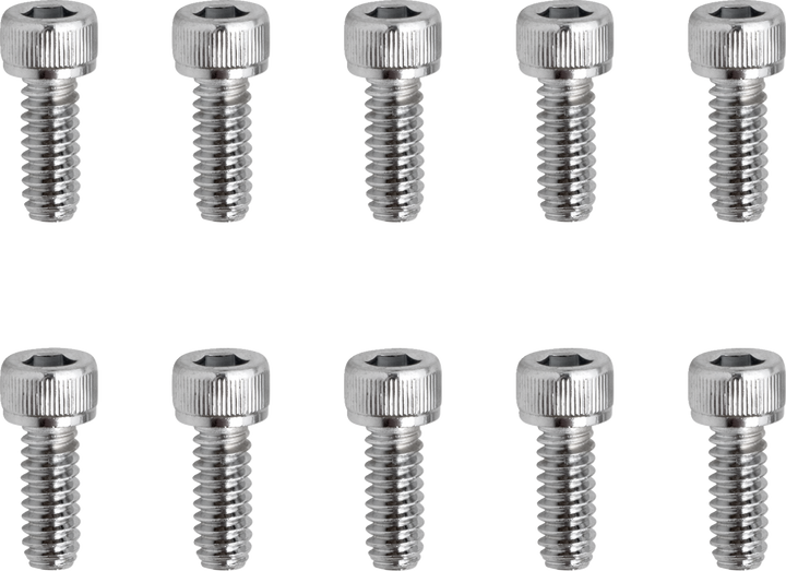 Drag Specialties Bolts - Socket-Head - Replacement - Knurled/Coarse Thread - #10-24 X 1/2" - 10 Pack DS-190587