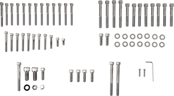 Drag Specialties Motor Bolt Set - Knurled/Socket-Head - Xl DS-190760