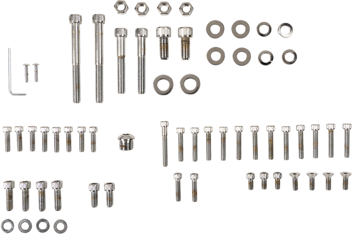 Drag Specialties Motor Bolt Set - Knurled/Socket-Head - Big Twin DS-190766