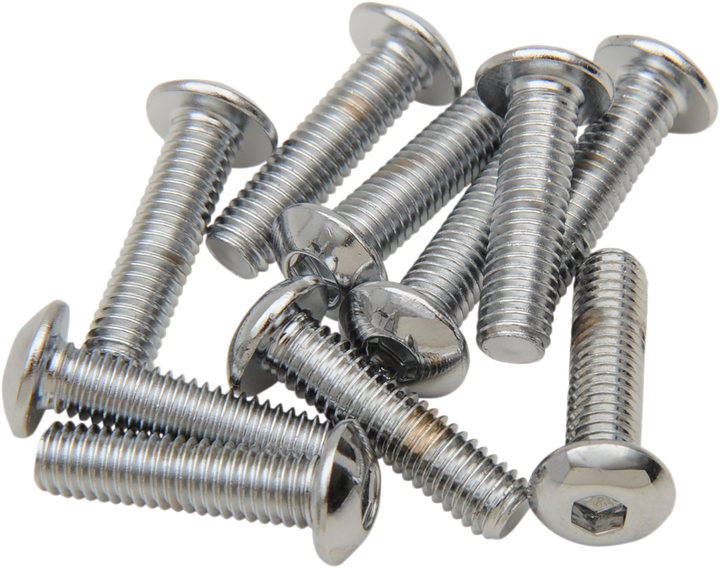 Drag Specialties Bolts - Button Head/Replacement - #10-32 X 1" - 10 Pack DS-190828