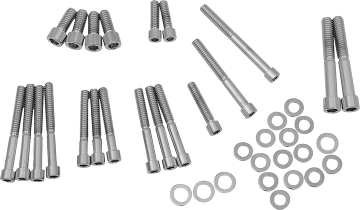 Drag Specialties Bolt Set - Cam/Crankcase/Sprocket Cover - Socket-Head/Smooth - Sportster DS-190878S