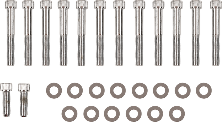Drag Specialties Bolt Set - Rocker Box - Knurled - '71-'76 Sportster DS-190994