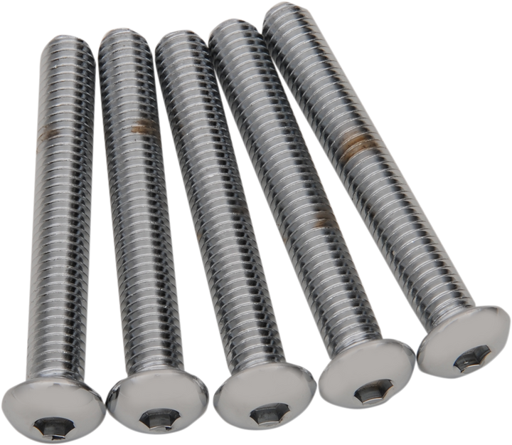 Drag Specialties Bolts - Button Head/Replacement - 3/8"-16 X 2-3/4" - 5 Pack DS192333