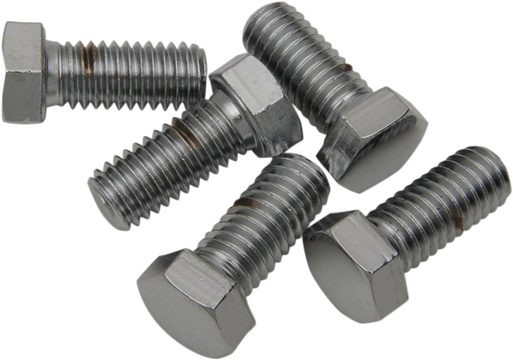 Drag Specialties Bolts - Hex-Head - Chrome - 7/16"-14 X 1" DS192335
