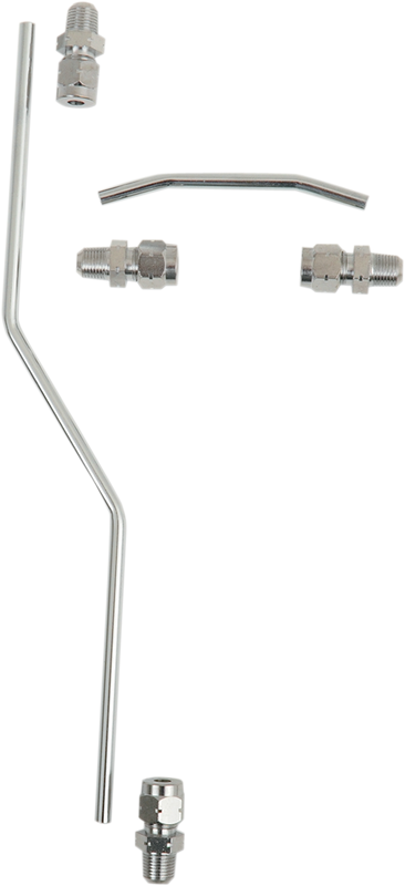 Drag Specialties Rocker Oil Line Set - Chrome - Shovelhead DS-246010